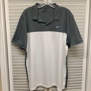 MENS NIKE Dri-FIt color block golf polo